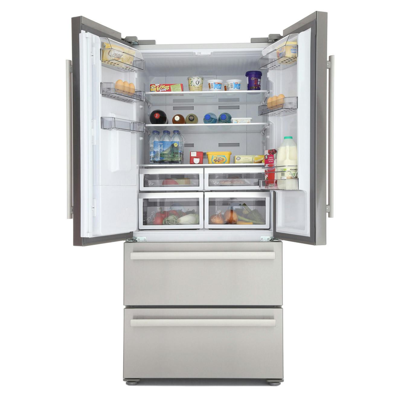 Blomberg Kfd4952xd American Style Four Door Fridge Freezer In Ststeel A 