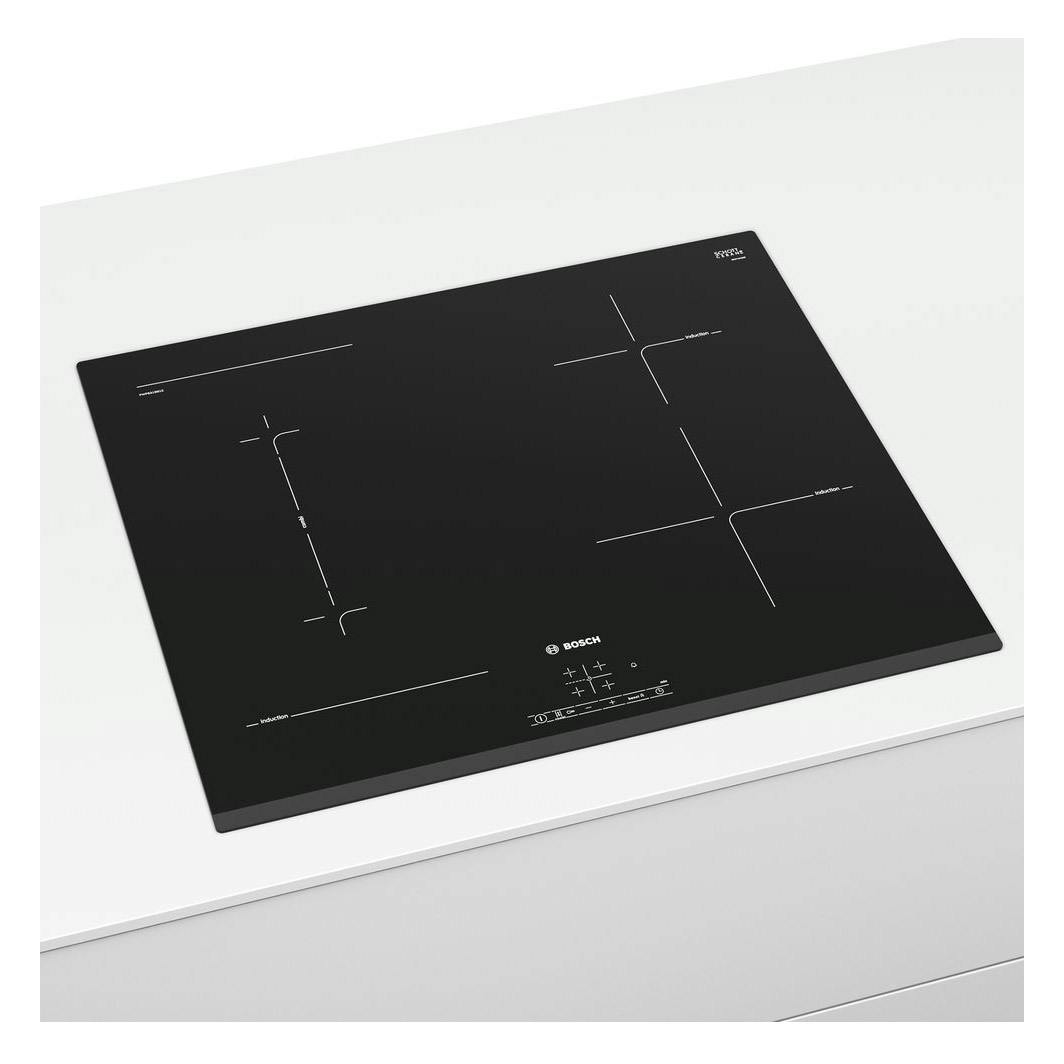 Bosch PWP631BB1E Serie-4 60cm 4 Zone Induction Hob In Black Glass