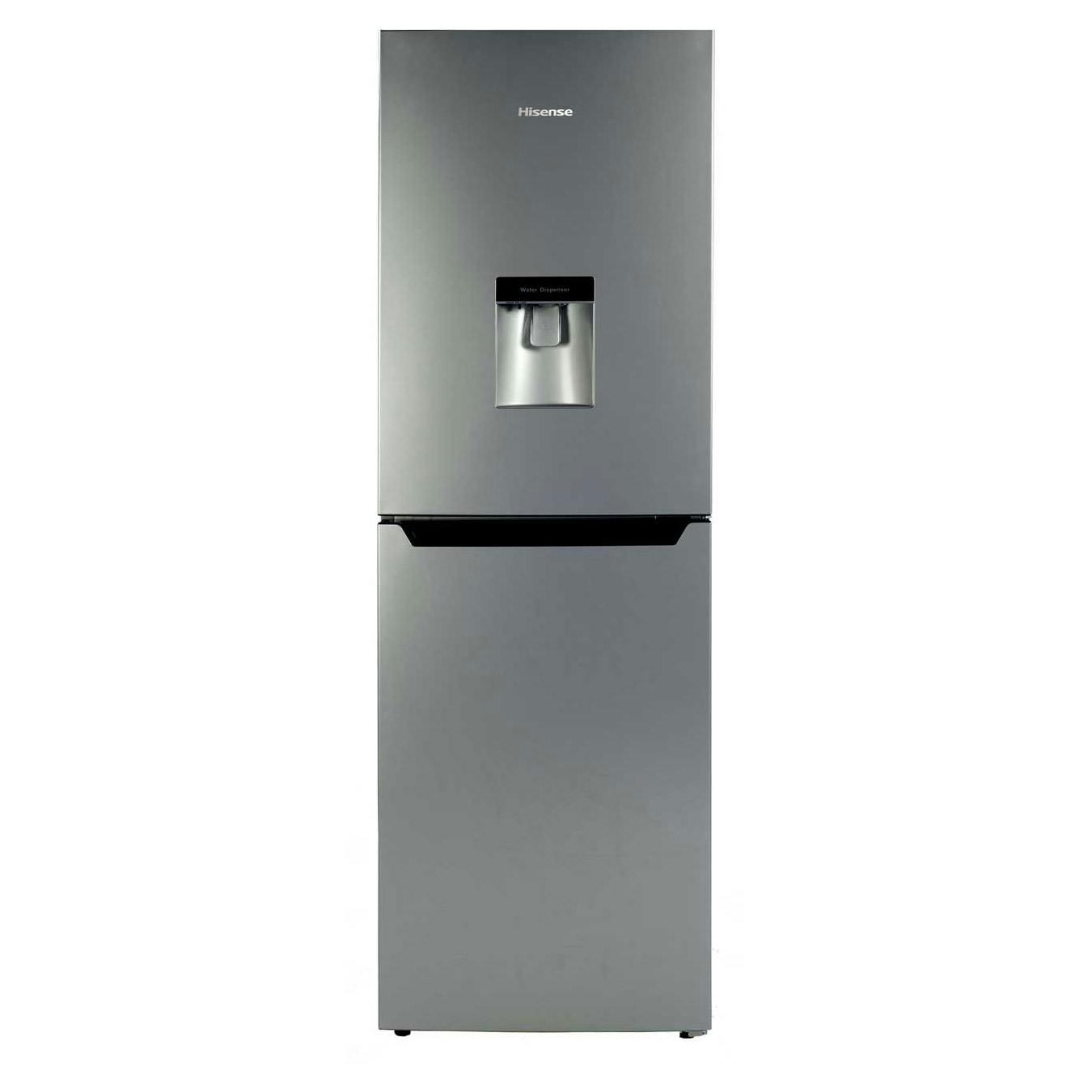 Hisense RB320D4WG1 55cm Fridge Freezer 1.75m in Silver, Water Dispenser A+
