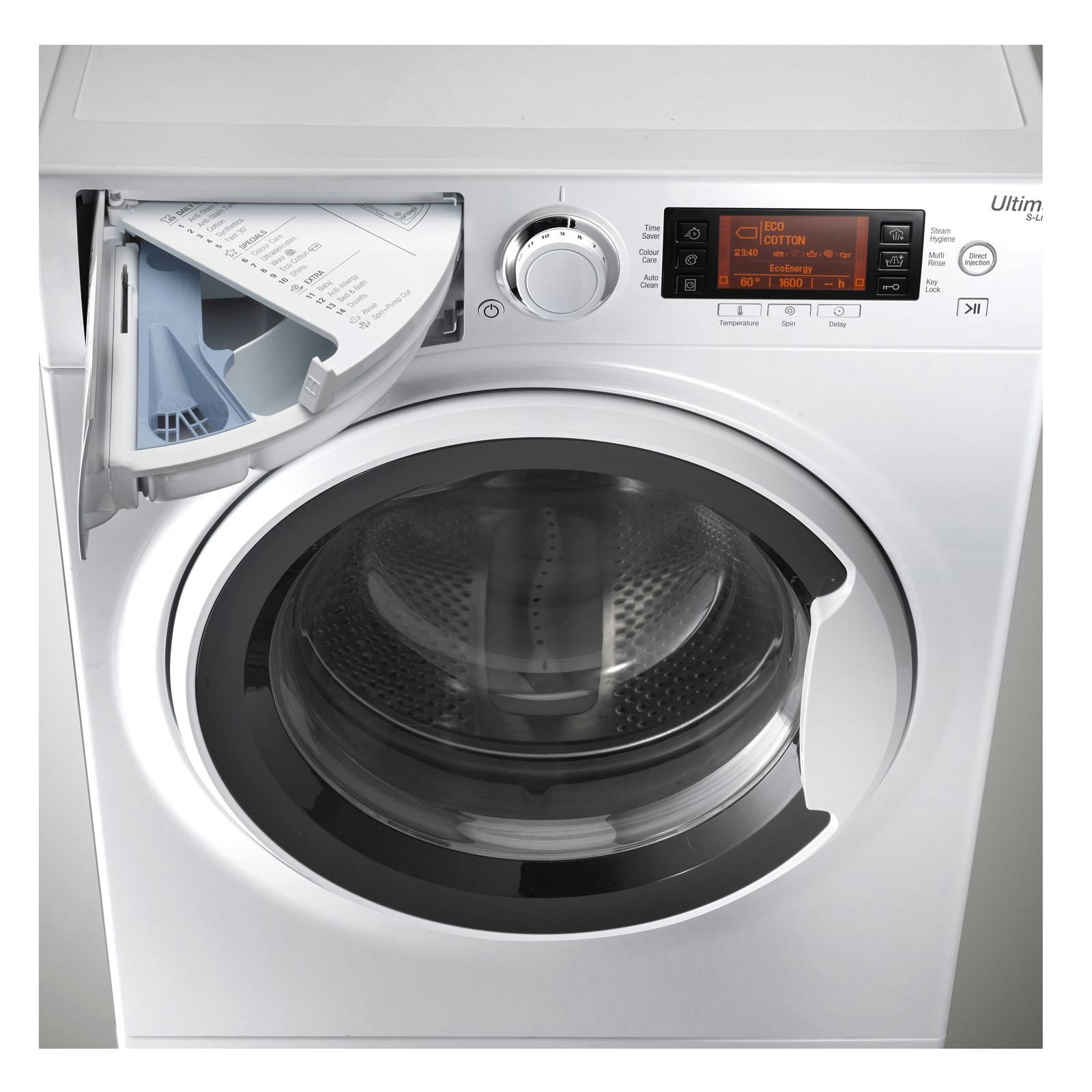 Hotpoint RPD10657J ULTIMA S Washing Machine in White, 1600rpm 10kg Steam